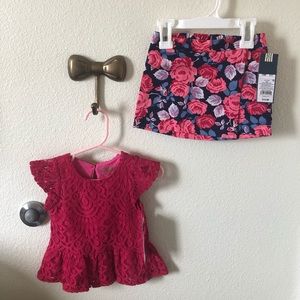 Peplum top with skirt